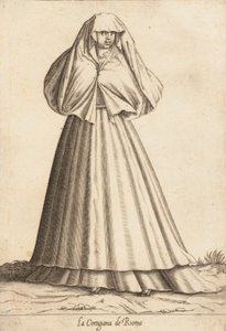 La Cortigiana de Roma Courtisane, ca. 1580 door Pietro Bertelli.
