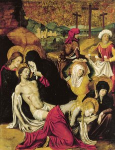 De Graflegging van Christus, of Pieta van Tanger, door Pietro Cavaro door Pietro Cavaro
