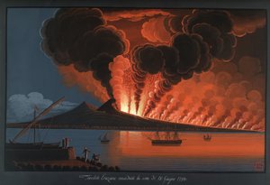 De verschrikkelijke uitbarsting van de Vesuvius