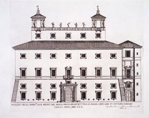 Palazzo Serenissima, Casa Medici, op de Pincio-heuvel, Rome, uit 