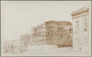 Het Hermitage Theater in Sint-Petersburg door Pietro Gonzaga