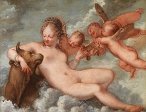 Venus vergezeld door Weegschaal en Stier, 1660s