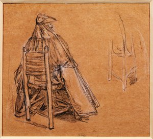 Italië, Venetië, Gemaskerde heer (Gentiluomo con bautta) door Pietro Longhi