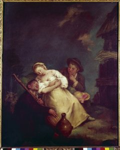 Slapende landbouw (La contadina addormentata) door Pietro Longhi