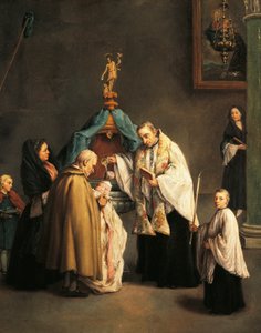 De Doop, door Pietro Longhi