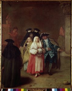 De Nieuwe Wereld door Pietro Longhi