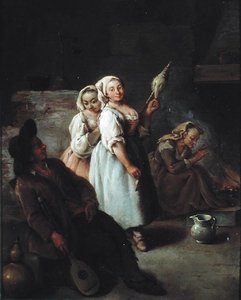De Spinner door Pietro Longhi