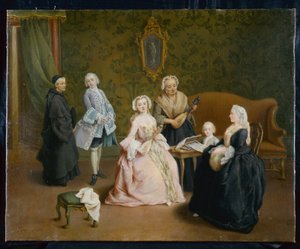 Het familieconcert door Pietro Longhi
