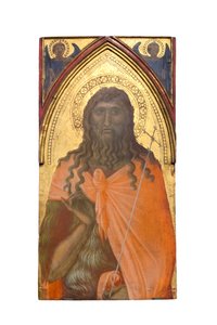St. Johannes de Doper, ca. 1329 door Pietro Lorenzetti
