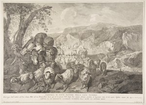 Vertrek van David de Herder uit het Huis van Zijn Vader, 1743-63 door Pietro Monaco