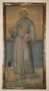 Sint Antonius van Padua en Bartolomeo di Maraglia uit Perugia, circa 1512, geschilderd door Pietro Vannucci, bekend als Perugino, Umbrië, Italië door Pietro Perugino