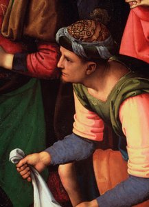 De Kruisafneming of Rouw om de Dood van Christus (detail) door Pietro Perugino
