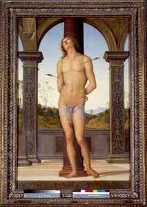 Het martelaarschap van San Sebastian door Pietro Perugino