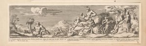 Allegorie op de route tussen Rome en Florence