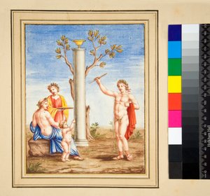 Een offerscène door Pietro Santi Bartoli