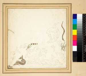 Een onvolledige tekening van het 