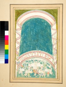 Kopie van een mozaïek van een wagenmenner door Pietro Santi Bartoli