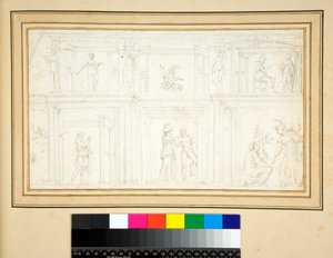 Fragment van een muurschildering