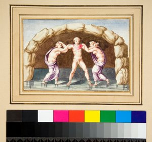Hylas en de nimfen door Pietro Santi Bartoli