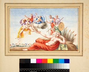Lunet van een graf