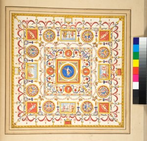 Gewelf van het Palazzo di Augusto door Pietro Santi Bartoli