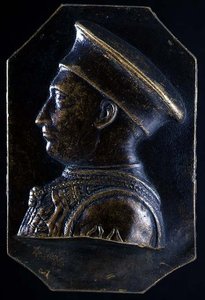 Plaquette van Ludovico Gonzaga (1441-1478) (recto) door Pietro Tafano