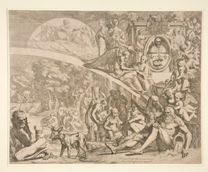 Een Allegorie ter Ere van Innocentius X door Pietro Testa