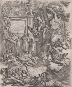 Een Allegorie ter Ere van de Aankomst van Kardinaal Franciotti als Bisschop van Lucca