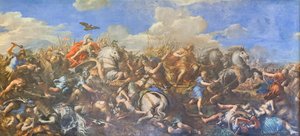Slag van Alexander tegen Darius door Pietro da (1596 1669) Cortona