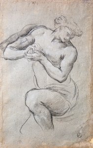 Mannelijke figuur, Studie voor Bacchus in de Zilveren Eeuw fresco