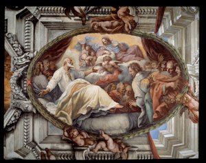 Herstel van Sint Filippus na verschijning van de maagd door Pietro da Cortona