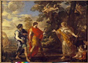 Venus als jager verschijnt in Enee door Pietro da Cortona