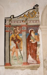 Fresco (detail) door Pietro da Vicenza