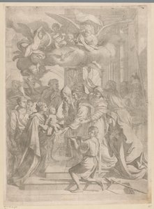 De presentatie van Christus in de tempel door Pietro del Po (attributed to)
