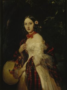 Maria Arkadyevna Stolypina Beck 1819-1889 door Pimen Nikitich Orlov