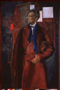 Portret van de toneelregisseur Vsevolod Meyerhold door Piotr Vladimirovich Williams