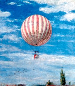 Luchtballon, 1878 door Pál Szinyei Merse
