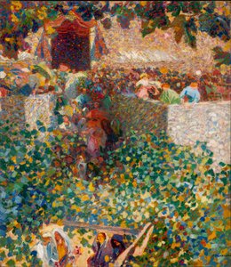 Dorpsfeest door Plinio Nomellini