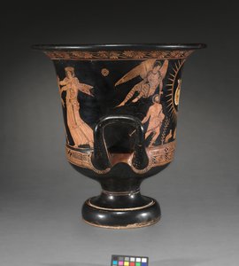 Lucanische calyx-krater, ca. 400 v.Chr. door Policoro Painter