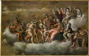 Psyche ontving in de Olymp ... door Polidoro da Caravaggio