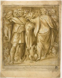 Offeringscène door Polidoro da Caravaggio