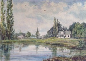 De geboorteplaats van Adam Bernard Mickiewicz (1798-1855) in Zaosie door Polish School