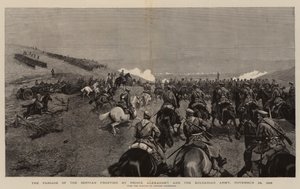De oversteek van de Servische grens door prins Alexander en het Bulgaarse leger, 24 november 1885