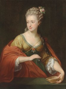 Portret van Alexandra Evtikhievna Demidova 1724-1789 als Cleopatra, vroege jaren 1770