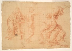 Studies voor door Pompeo Girolamo Batoni