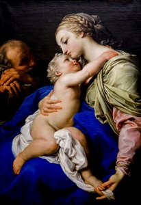 De Heilige Familie door Pompeo Girolamo Batoni
