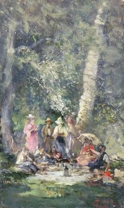 De Picknick door Pompeo Mariani
