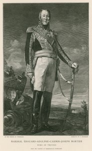 Maarschalk Edouard-Adolphe-Casimir-Joseph Mortier door Ponce Camus. Marie Nicholas