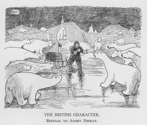 Het Britse karakter, weigering om nederlaag toe te geven