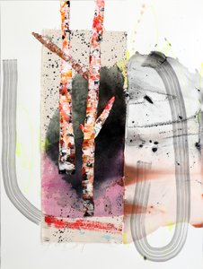 Levendige abstracte berken